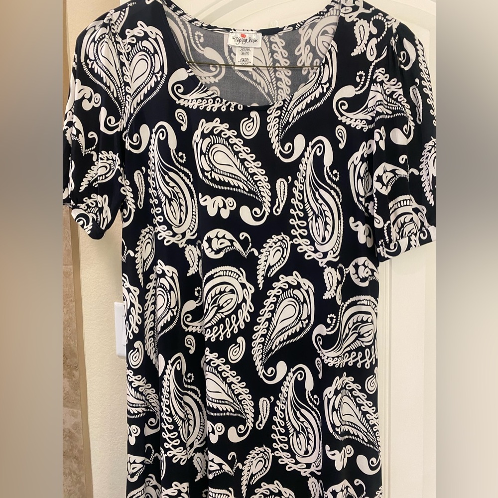ZigZagStripe size XL dress 92% Polyester and 8% Spandex  worn once  $15